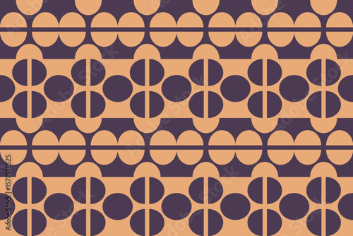 Circle Shapes and Designs Brown Colors Geometric Pattern Abstract Background Geometric Background