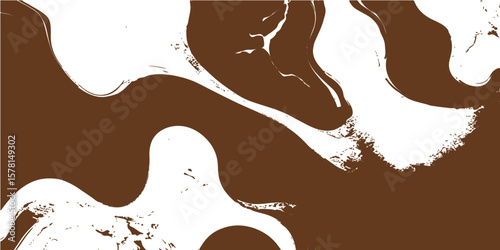 A seamless vector illustration of a sweet chocolate and coffee background with hot cocoa splashes, perfect for food and drink designs