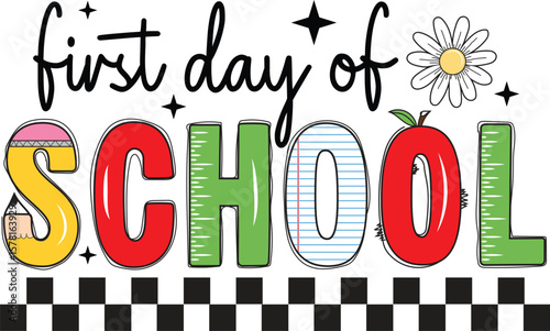 Back to school t-shirt design, hello pre-k, welcome back to school, first day of school