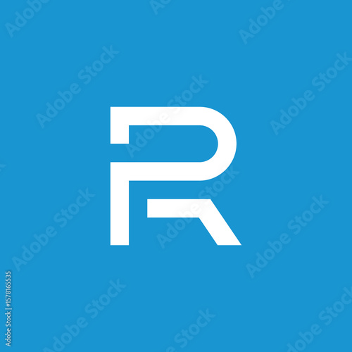 Free Download abstract mono line letter r logo design vector template - GFXLoad