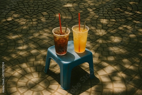 Nước uống vỉa hè- drinks on the pavement- Vietnamese style