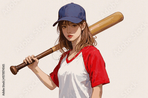 Diamond Dust Bloom Sports Baseball isolated watercolor vector illustration svg