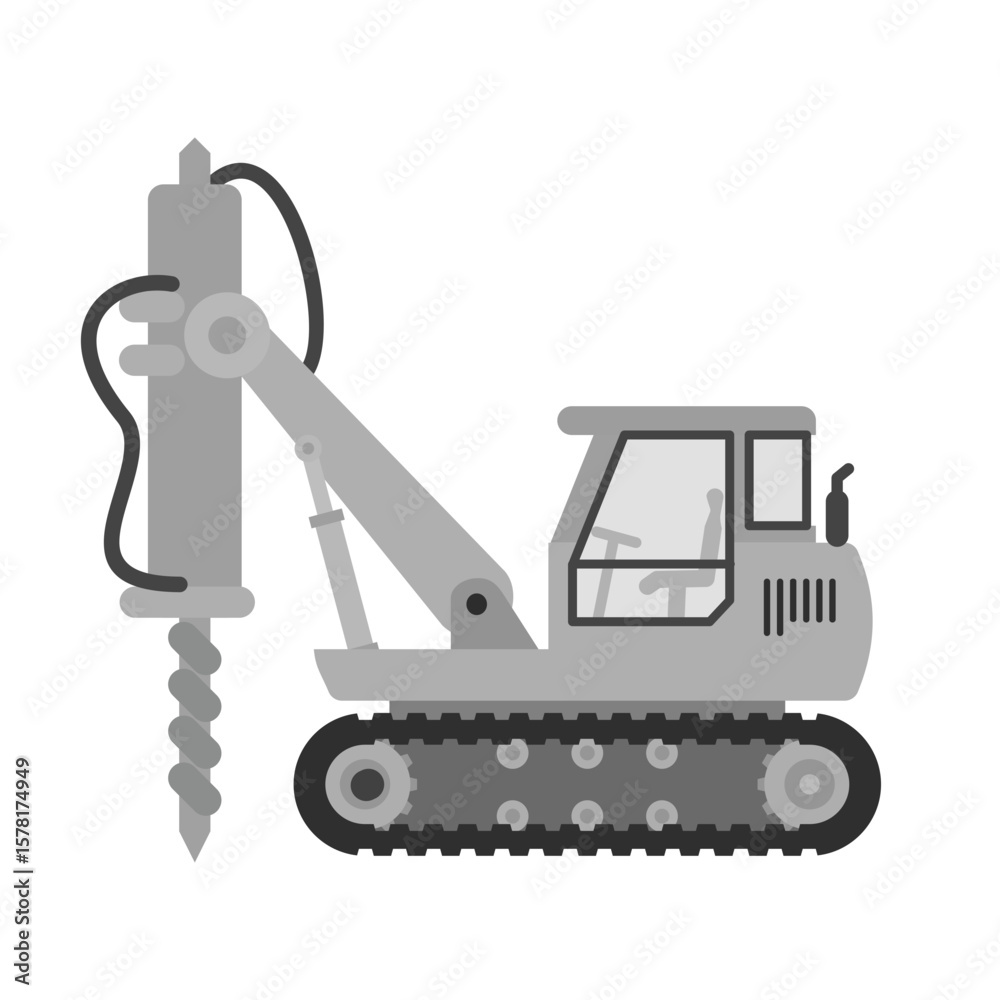 Naklejka premium Drill icon