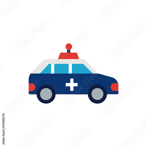 vector illustration of a ambulance
