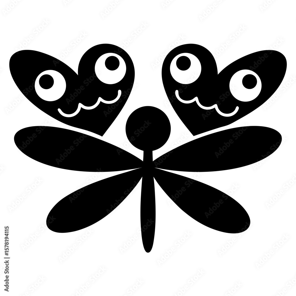 Obraz premium dragonfly on a white background