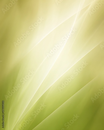 Abstract smooth light green gradient lines