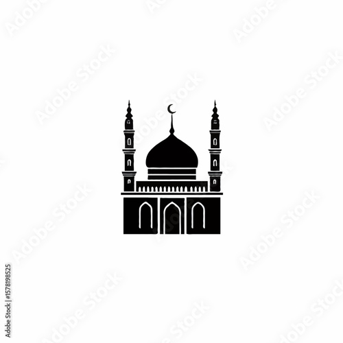 Mosque Location Icon for Maps, Navigation, and Directional Guides
