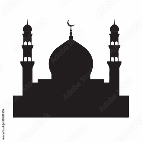 Mosque Location Icon for Maps, Navigation, and Directional Guides