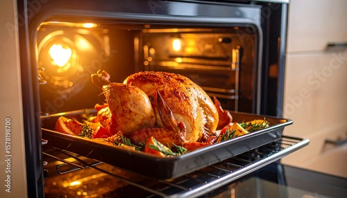 Roasted chicken in oven (3)