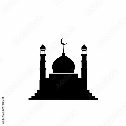 Mosque Location Icon for Maps, Navigation, and Directional Guides