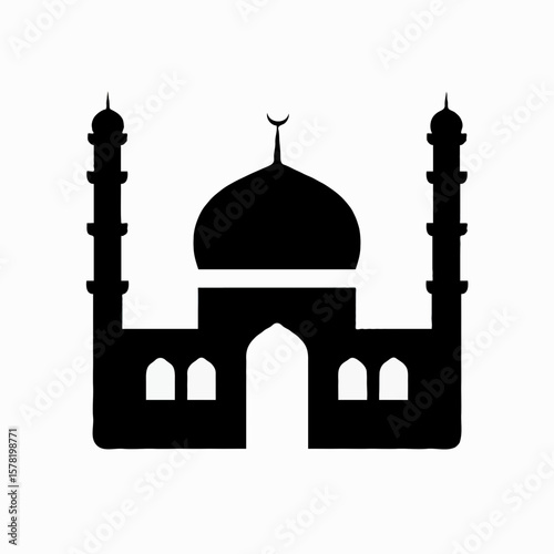 Mosque Location Icon for Maps, Navigation, and Directional Guides