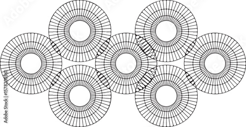 Modern Circular Geometric Laser Cut Design

