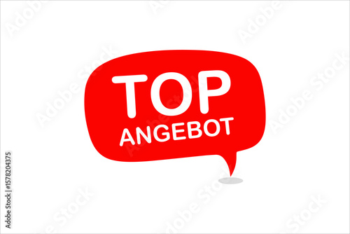 Six promotional labels in German language : Promotional price, top offer, top action, new now, offer offer and save now