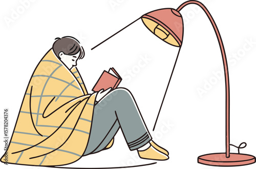 Reading and Book Lovers Illustration Featuring Literature Passion and Intellectual Hobby Concepts. Creative Reading and Book Lovers Design Highlighting Knowledge Growth and Literary Enthusiasts