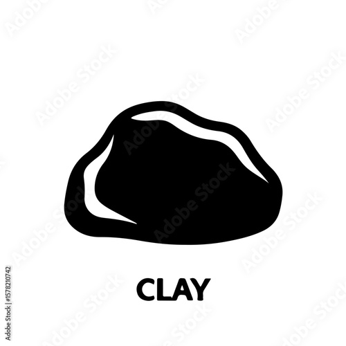 Monochrome Clay Icons. A versatile set of black and white clay icons, perfect for pottery studios, art classes, crafting blogs, or DIY projects