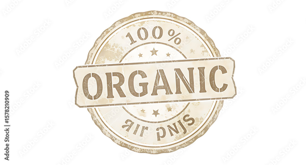 Obraz premium Vintage gold circle seal stamp with 100% guarantee and anniversary vector design, a quality business grunge imprint symbol