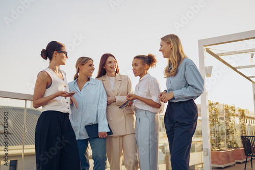 Empowered Women Networking on a Rooftop as part of a larger initiative to inspire and unify