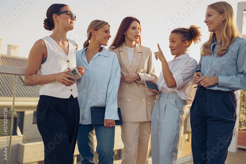 Empowered Women Engaging Together in Meaningful and Thoughtful Conversations Outdoors