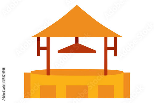 Traditional Indian Village Scene With A Well