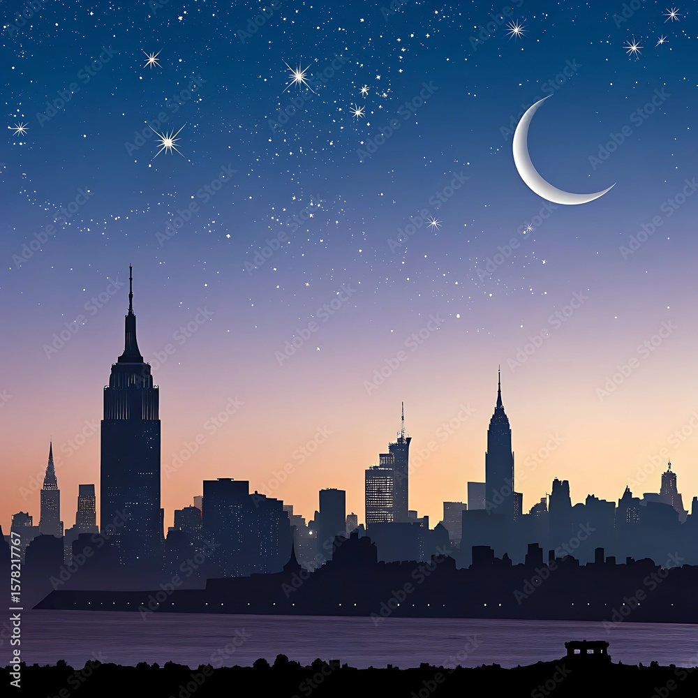 Fototapeta premium new york city skyline
