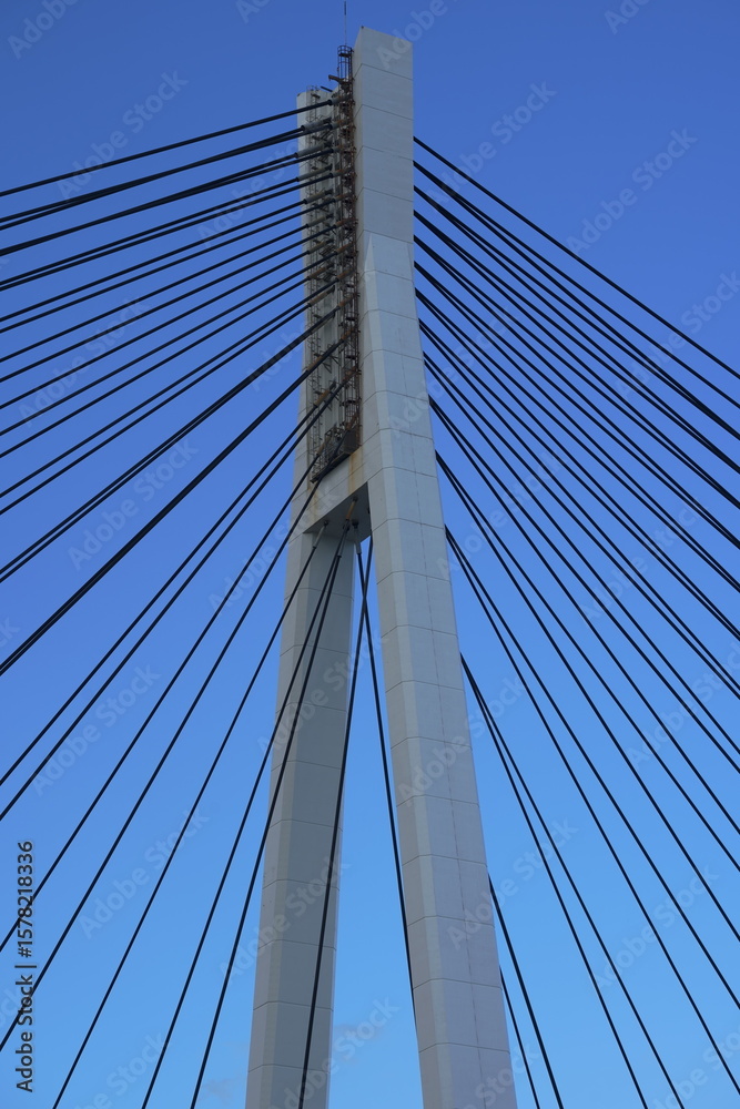 Fototapeta premium Barelang Bridge 1: Batam’s Iconic Link Across the Sea