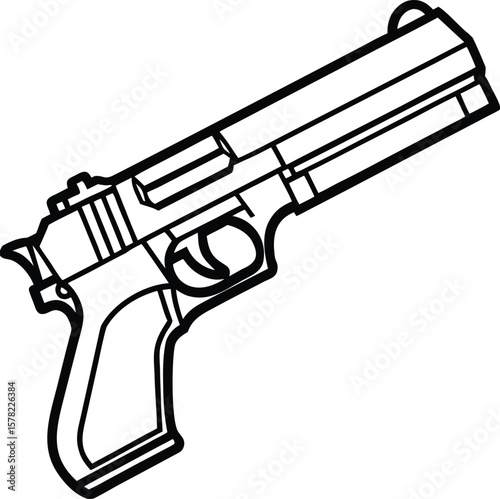 metallic-gun--hand-holding-weapon--realistic-illus.eps