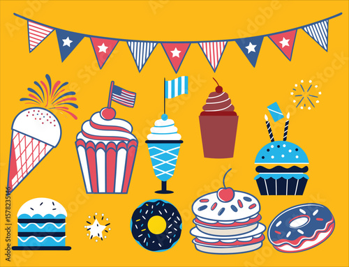 4th of july vector illustration	