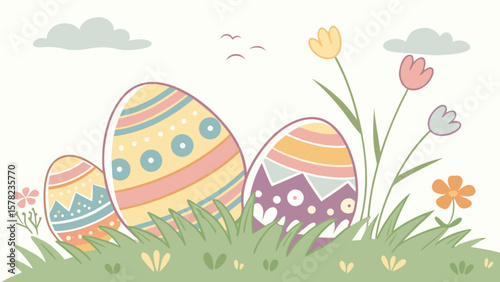 Easter eggs spring day
