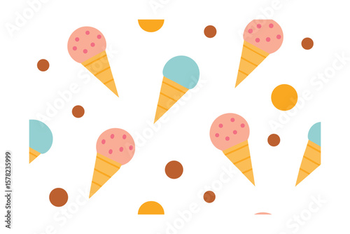 Dipped Waffle Cones And Sparkling Candy Rounds Set