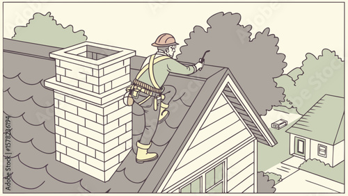 Roofer house inspection