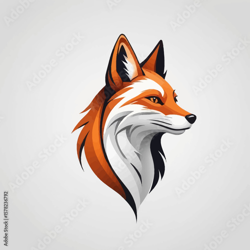 Head fox ELegant Illustration Logo