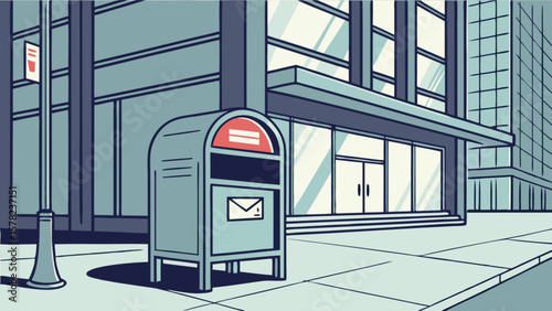 City mailbox illustration