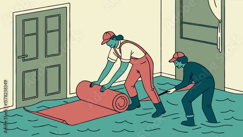 Flood carpet installers