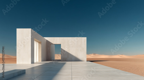 modern building with blue sky
