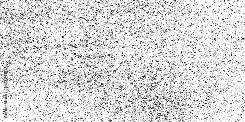 Dirty or dust film grain speck grit grunge overlay on Speckle grain dot white paper noise texture with distress effect vector illustration pattern background.