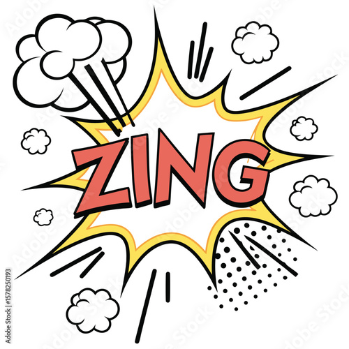 Zing comic graphic design