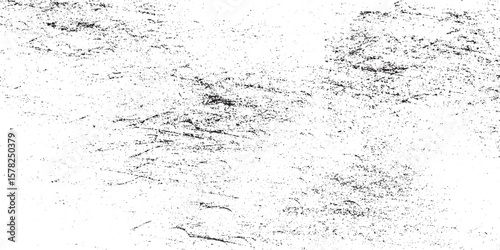 Abstract grunge texture effect, Cracks and dust particle grain on white background. Dirt overlay or screen effect use for grunge and grunge black and white retro texture.