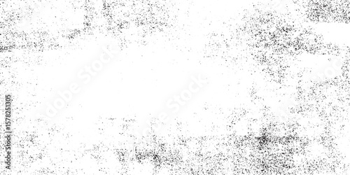 Dirty or dust film grain speck grit grunge overlay on grain dot white paper noise texture with distress effect vector illustration pattern background