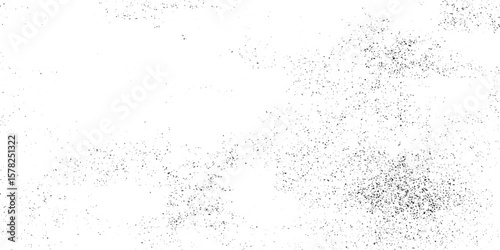 Dirty or dust film grain speck grit grunge overlay on grain dot white paper noise texture with distress effect vector illustration pattern background