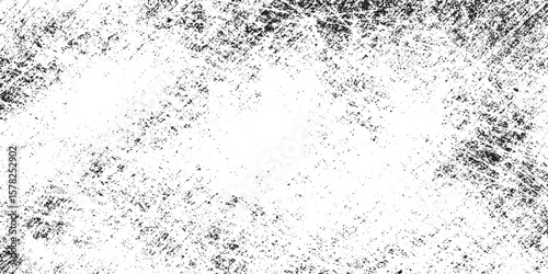 Dirty or dust film grain speck grit grunge overlay on grain dot white paper noise texture with distress effect vector illustration pattern background