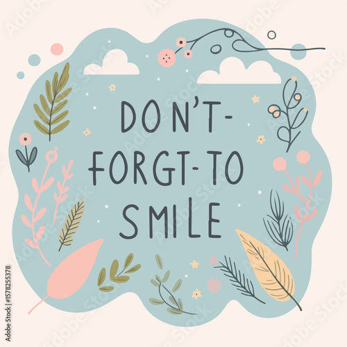 don't forget to smile poster design