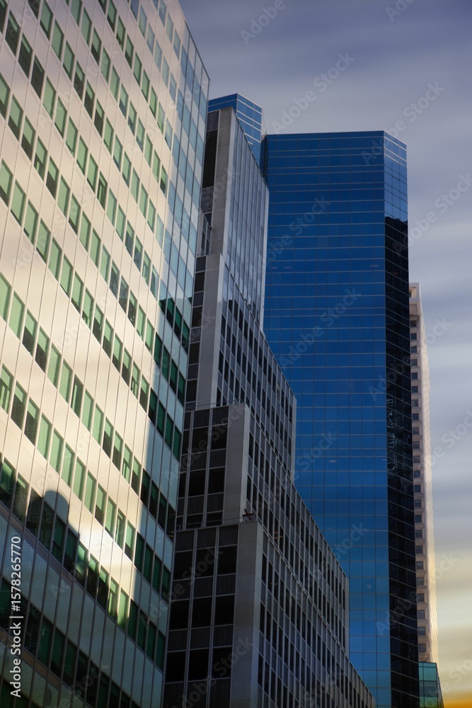 Naklejka premium Low angle view of skyscrapers