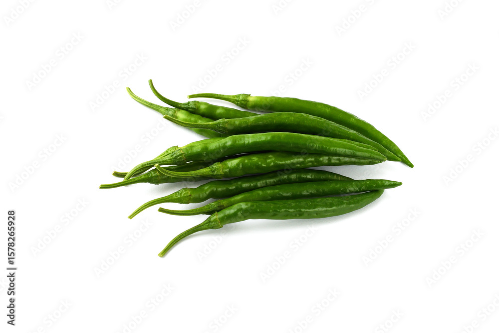 夏野菜 青唐辛子(青とうがらし, 青トウガラシ)白背景 コピースペースあり Green chili peppers (green pepper,chile verde) white background, copy space available 夏野菜 青唐辛子(青とうがらし, 青トウガラシ)白背景 コピースペースあり Green chili peppers (green pepper,chile verde) white background, copy space available