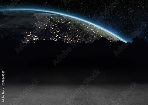 Fototapeta Naklejka Na Ścianę i Meble -  Digital image of planet earth