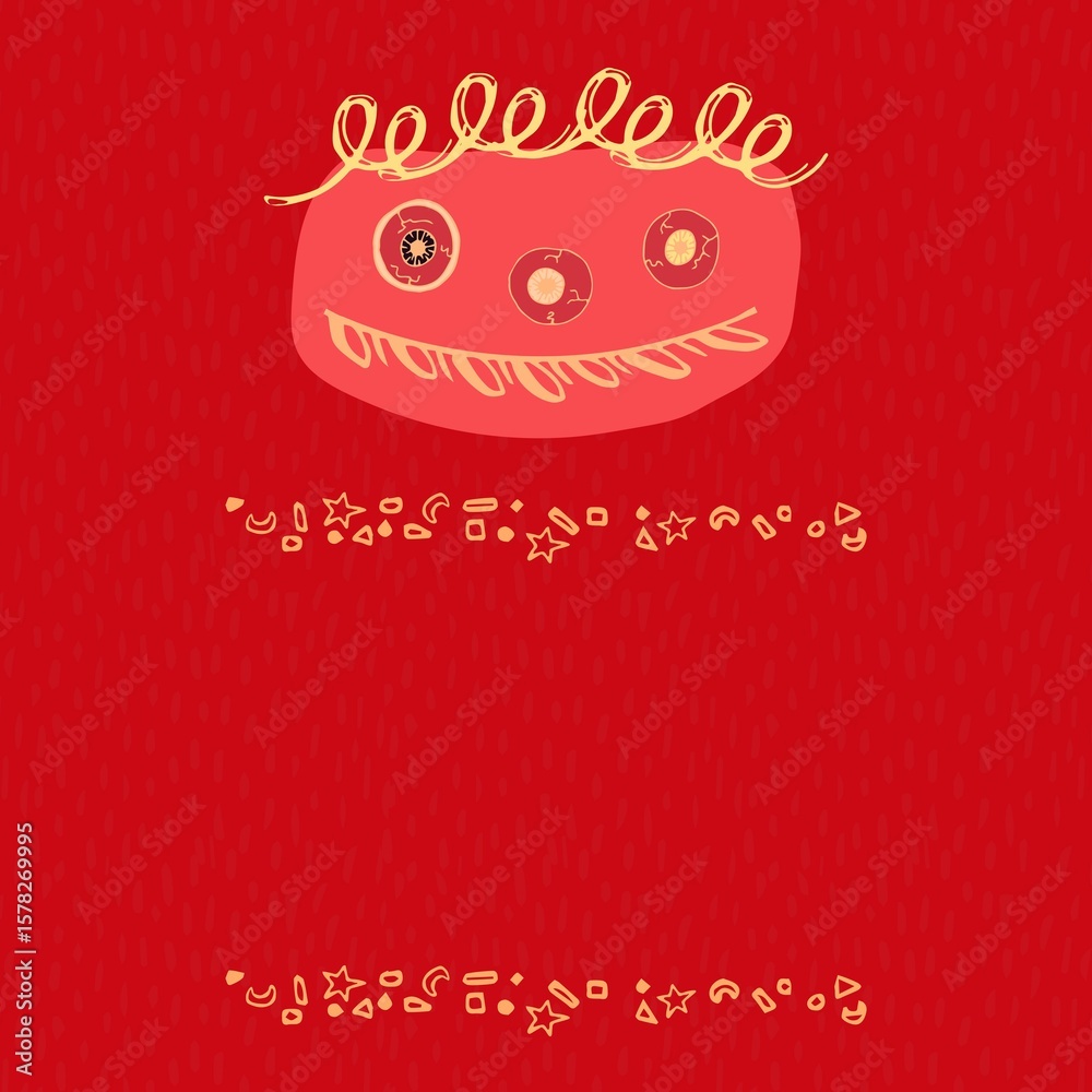 Fototapeta premium Vector image of Halloween pattern