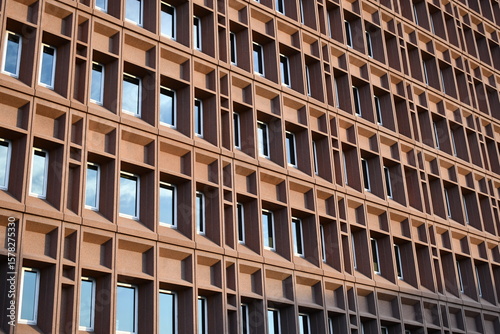 Fotografie Closeup on large office building