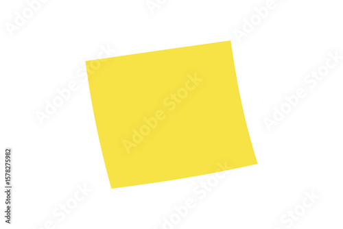 Yellow Sticky Notes Pad On White Background
