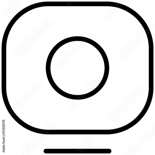web cam icon for contact us, business, website, application, printing, document, poster design, etc