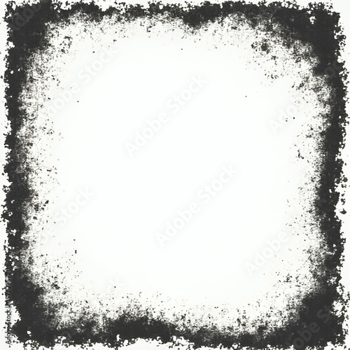 Grunge White Border Frame Texture