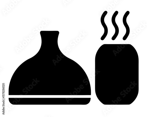 Aromatherapy diffuser releasing scent into the air for relaxation and comfort